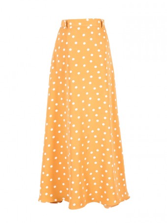 [SALE] Jane Dotted Skirt - Honey Yellow